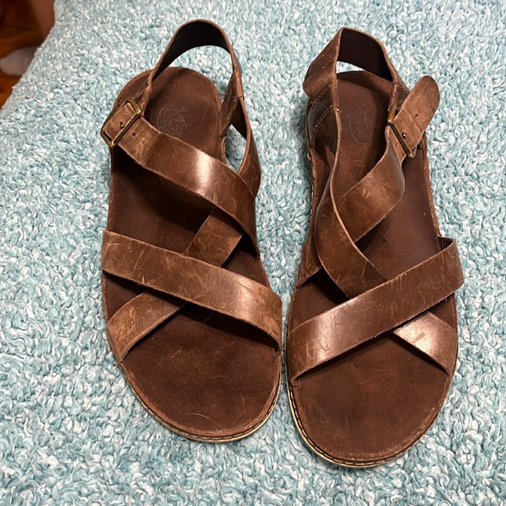 Brown Leather Chacos Sandals